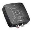 Qoltec Bezprzewodowy transmiter odbiornik Audio HiFi Home&Car | Bluetooth 6.0 | NFC | 2 x RCA | 1 x AUX MiniJack 3.5mm | Mikrofo
